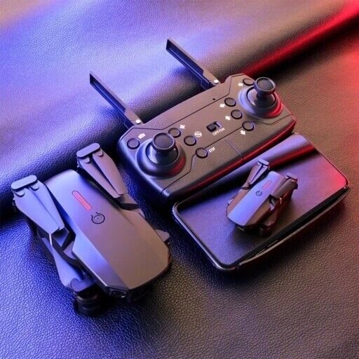 4K HD Camera Foldable Mini Drone with Dual Lens 2.4G WiFi FPV RC Quadcopter