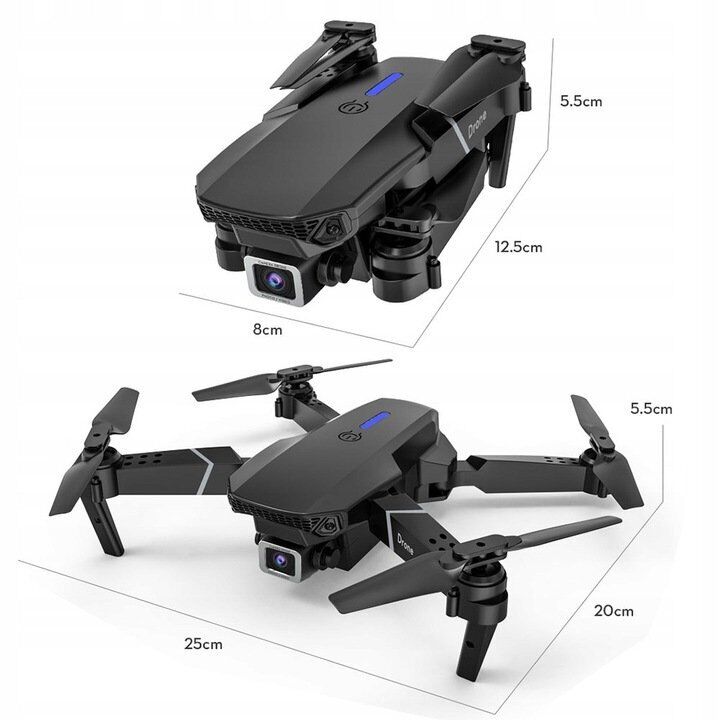 4K HD Camera Foldable Mini Drone with Dual Lens 2.4G WiFi FPV RC Quadcopter