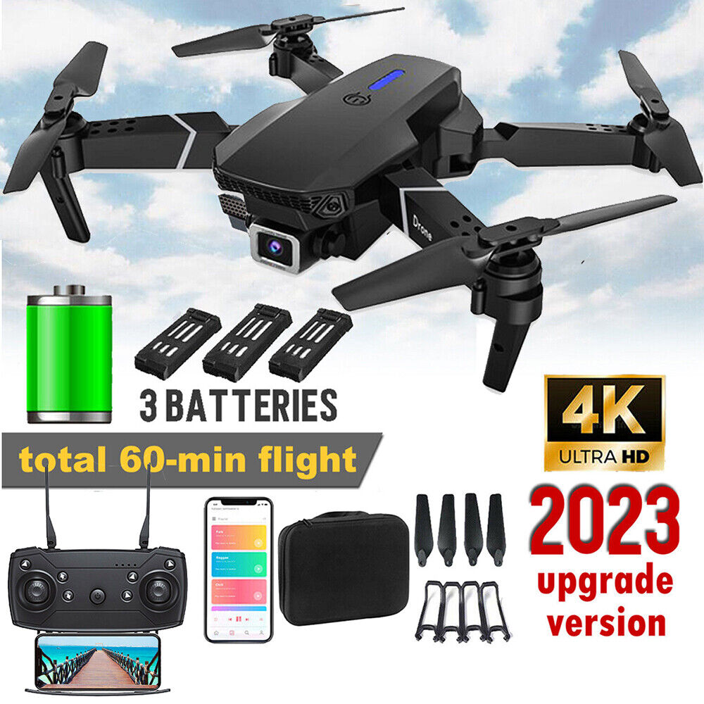 4K HD Camera Foldable Mini Drone with Dual Lens 2.4G WiFi FPV RC Quadcopter