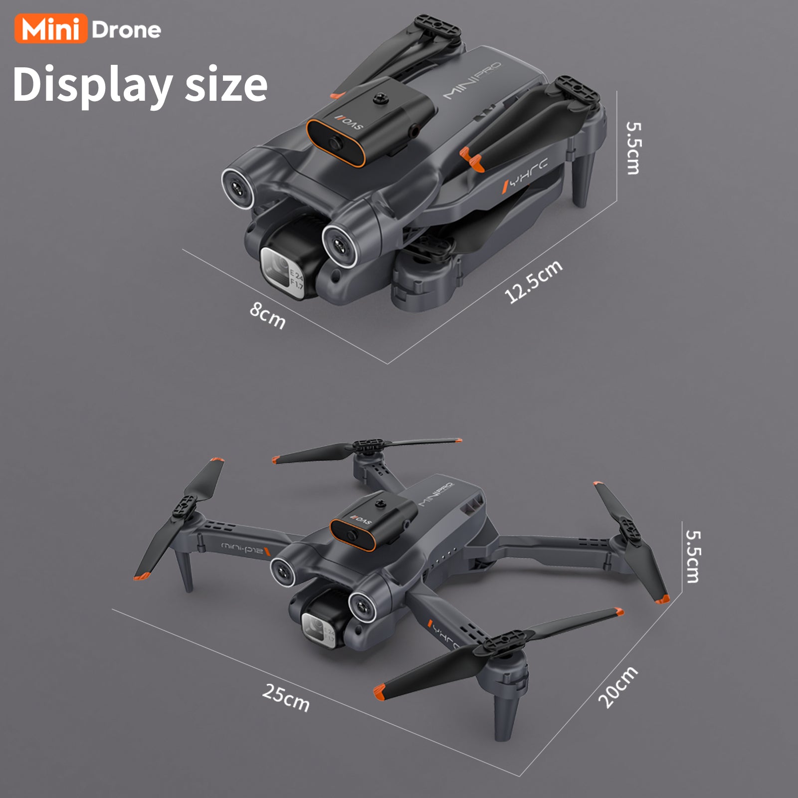 8K GPS Foldable Drone Obstacle Avoidance Dual HD Camera Brushless RC Quadcopter