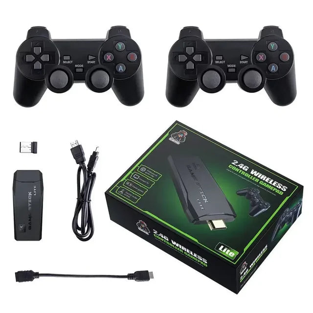 Smart Ware Xtreme 4K Gaming Stick Wireless Controllers 64GB Game Console