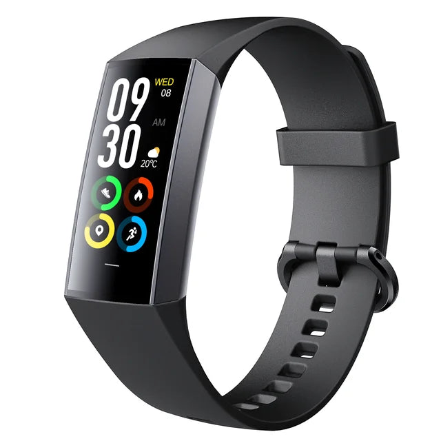 Fitbit Style Waterproof Smart Fitness Tracker With Heart Rate Black With 3 Batteries