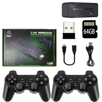 Smart Ware Xtreme 4K Gaming Stick Wireless Controllers 64GB Game Console