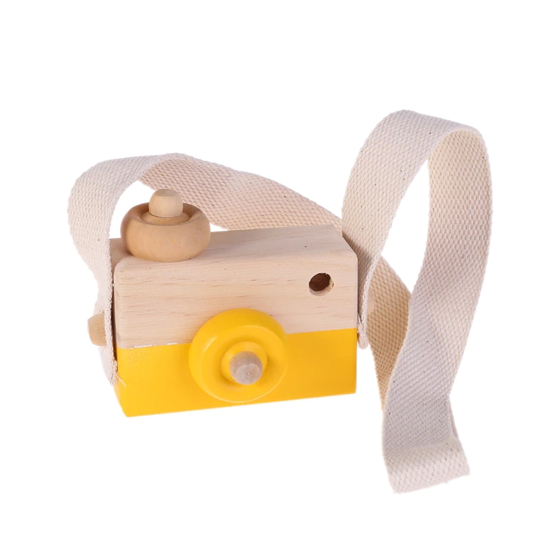 Mini Hanging Wooden Camera Toy for Kids