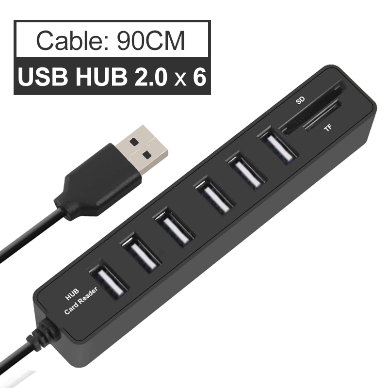 High Speed Multi Function USB Hub Splitter