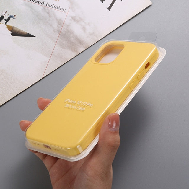Luxury Original Silicone With LOGO Case For iphone12 Pro Max 12 Mini 12Pro Case 2020
